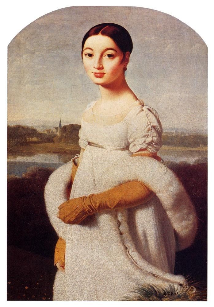 Jean Auguste Dominique Ingres Portrait Of Mademoiselle Caroline Riviere